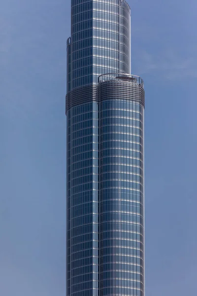 Met Het Oog Een Hoogste Toren Wereld Burj Khalifa Dubai — Stockfoto