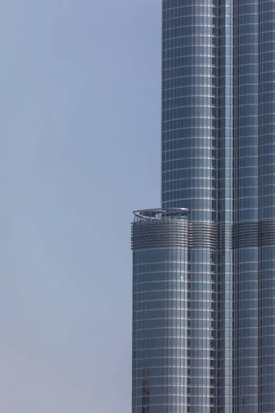 Vue Sur Une Tour Haute Monde Burj Khalifa Dubai Eau — Photo