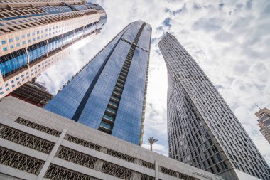 Modern mimari - yüksek doğmak ve binaların Dubai Marina, Birleşik Arap Emirlikleri