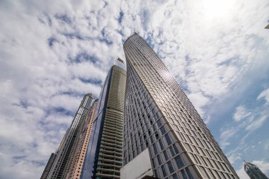 Modern mimari - yüksek doğmak ve binaların Dubai Marina, Birleşik Arap Emirlikleri