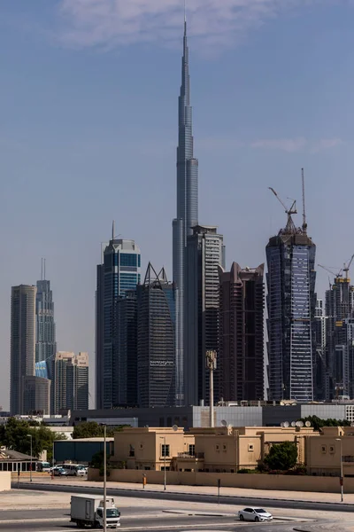 Dubai Єднані Арабські Емірати Жовтень 2018 Вежі Бурдж Халіфа Цей — стокове фото