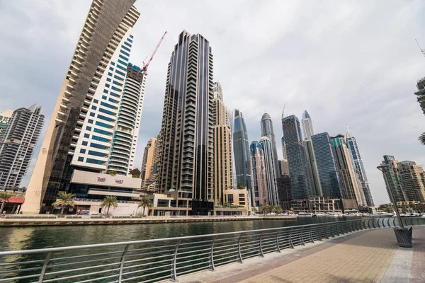 Dubai Birleşik Arap Emirlikleri Ekim 2018 Görünüm Gündoğumu Işıklarda Dubai — Stok fotoğraf