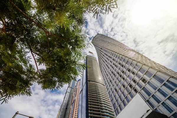 Modern Architecture High Rise Tall Buildings Dubai Marina Uae — Stock Photo, Image