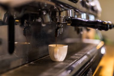 Espresso makinesi ile iç arka plan çalışma