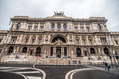 Rome, İtalya - Kasım, 2018: Castel Sant Angelo ya da Hadrian Mozolesi Roma İtalya, Antik Roma'da inşa, şimdi İtalya'nın ünlü turistik 's. Castel Sant Angelo en uzun zamanlar