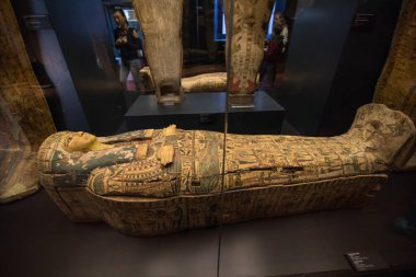 Roma, Roma, İtalya - Kasım, 2018: Amenirdis Batı Thebes dan mumya
