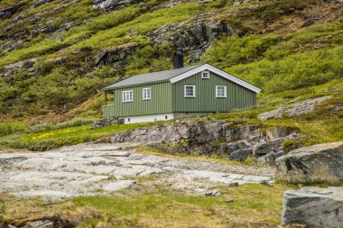 Norveç'te montains içinde Trollstigen hause