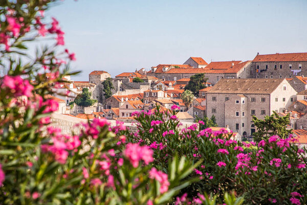 Dubrovnik, Croatia - July, 2019: Old town and harbor of Dubrovnik Croatia