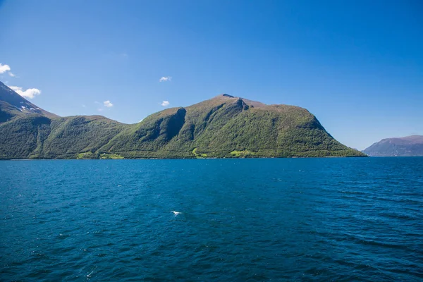 挪威的峡湾 自然与旅行背景 — 图库照片
