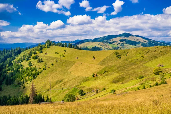 Чудовий Краєвид Карпатських Гір — стокове фото