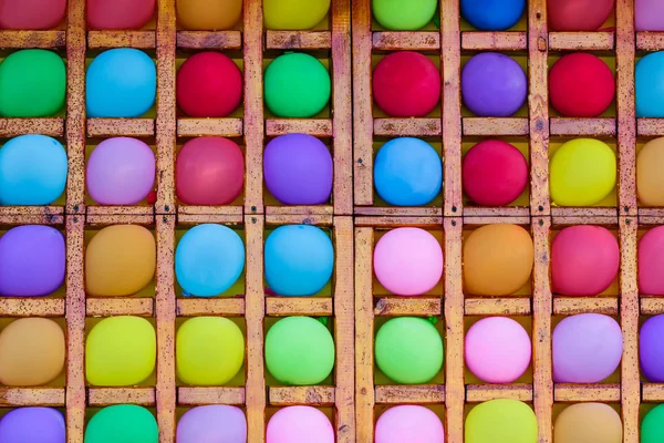 Muitos balões coloridos — Fotografia de Stock