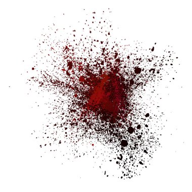 kırmızı lekeler, sıçramaları, grunge