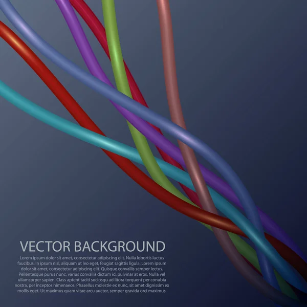 Background colored wires — Stock Vector