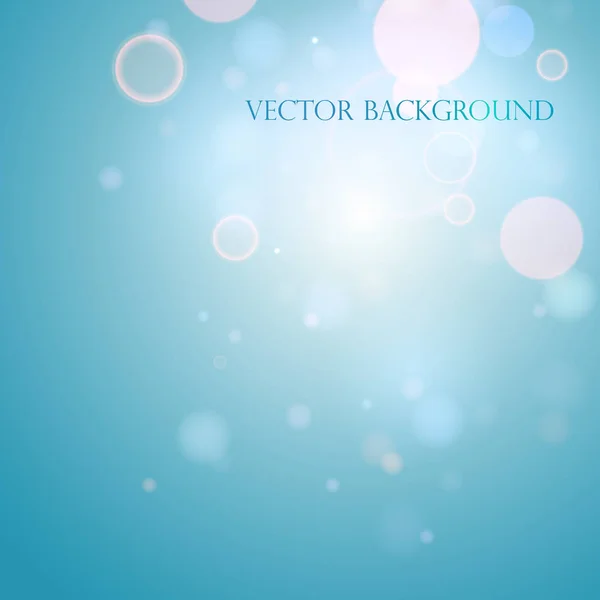 Hintergrund mit Lichtflecken, Bokeh, Lichteffekt, Vektorillustration — Stockvektor