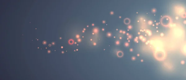 Fondo con bokeh, luz y brillo, ilustración vectorial — Archivo Imágenes Vectoriales