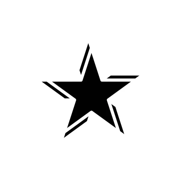 Estrella original sobre fondo blanco. Ilustración de vectores planos EPS10 . — Vector de stock