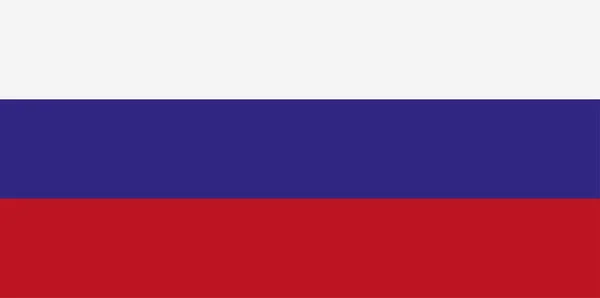 Bandera de la Federación Rusa. Ilustración vectorial plana EPS10 — Vector de stock