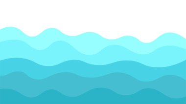 deniz dalgası ikonu vektör çizimi tasarımı