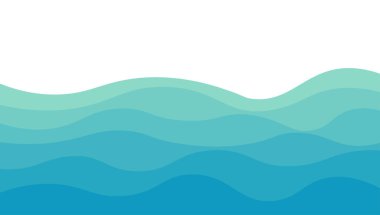 Beyaz arkaplan ile mavi dalga