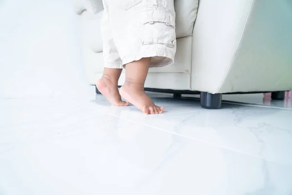 Close up foot of baby boy