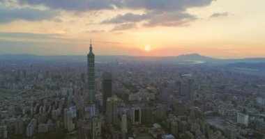 Hava ateş günbatımı, Tayvan Taipei