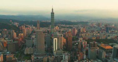 Güzel cityscape Taipei city, Tayvan