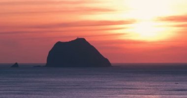 Güzel Ruifang bağlantı noktasındaki şafakta Kuzey Sahil Tayvan, Taipei,  