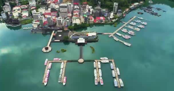 Fotografia Aérea Sun Moon Lake Taiwan — Vídeo de Stock