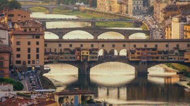 Muhteşem Floransa Şehri, Floransa, İtalya 'nın harika manzarası