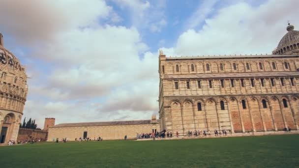 Catedral Pisa Torre Inclinada Pisa Itália — Vídeo de Stock