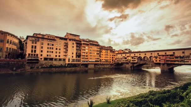 素晴らしいフィレンツェの街 フィレンツェ イタリアのハートの美しい景色 — ストック動画