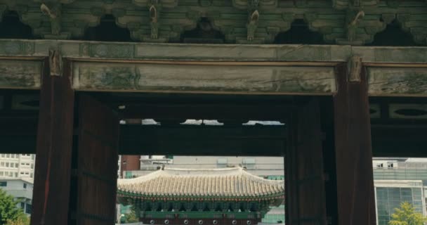 Gyeongbokgung Sarayı Güney Kore Haziran 2017 Seul Güney Kore — Stok video