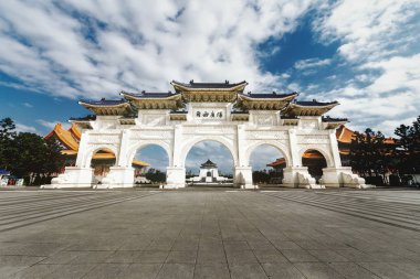 The main gate of National Chiang Kai-shek Memorial Hall, Taipei, Taiwan clipart