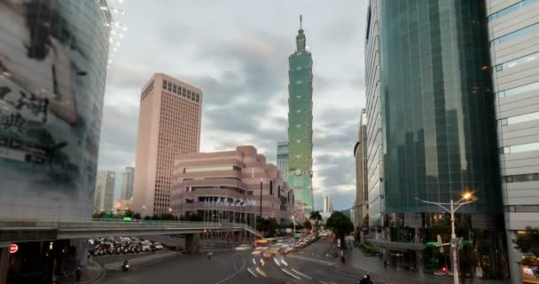 Taipei Vista Aérea Taipei 101 — Vídeo de Stock