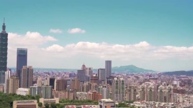 Taipei cityscape sol Panning, Tayvan