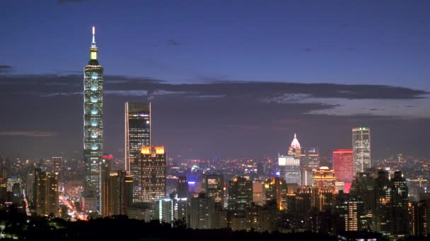 Widok Lotu Ptaka Taipei Taipei 101 — Wideo stockowe