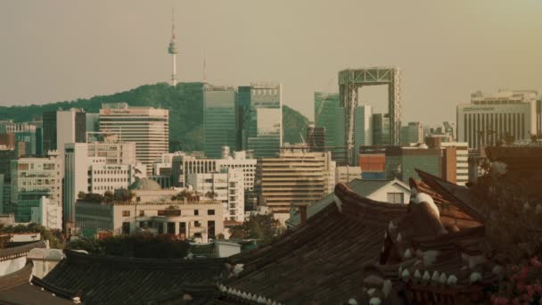 Cityscpae Seúl Corea Del Sur — Vídeos de Stock