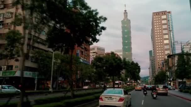 Luchtfoto Van Ruïnes Van Long Teng Bridge Miaoli County Taiwan — Stockvideo