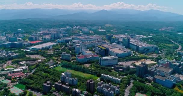 Foto Aérea Del Parque Científico Hsinchu Taiwán — Vídeos de Stock