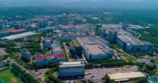 Aerial Shot Hsinchu Science Park Taiwan — Stock Video