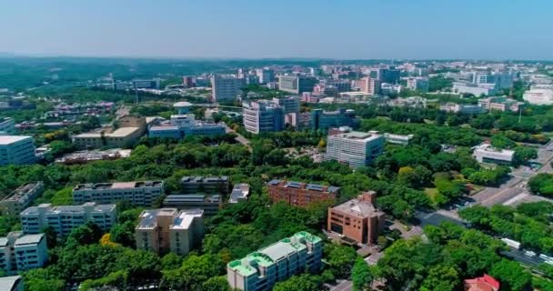 Tayvan Daki Hsinchu Bilim Parkı Nın Hava Görüntüsü — Stok video