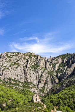 Montserrat dağ ortasında küçük hermitage
