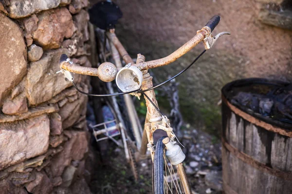 Bicicleta Vieja Oxidada Olvidada Calle — Foto de Stock