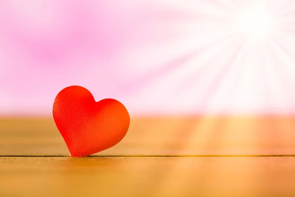 Красное Сердце День Святого Валентина Концепция День Святого Валентина Фон — стоковое фото