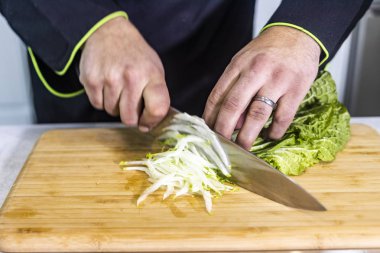 Şef kesme lahana ahşap oyun tahtası