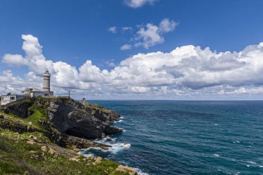 Santander Cabo Mayor deniz feneri, Cantabria, İspanya