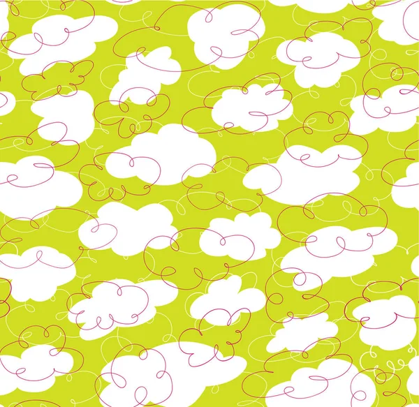 Clouds Sky Vector Seamless Pattern — Stock Photo, Image