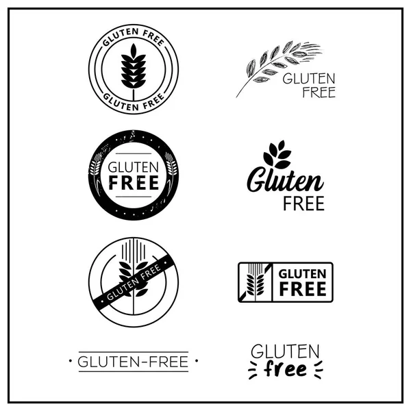  gluten free vektör logolar