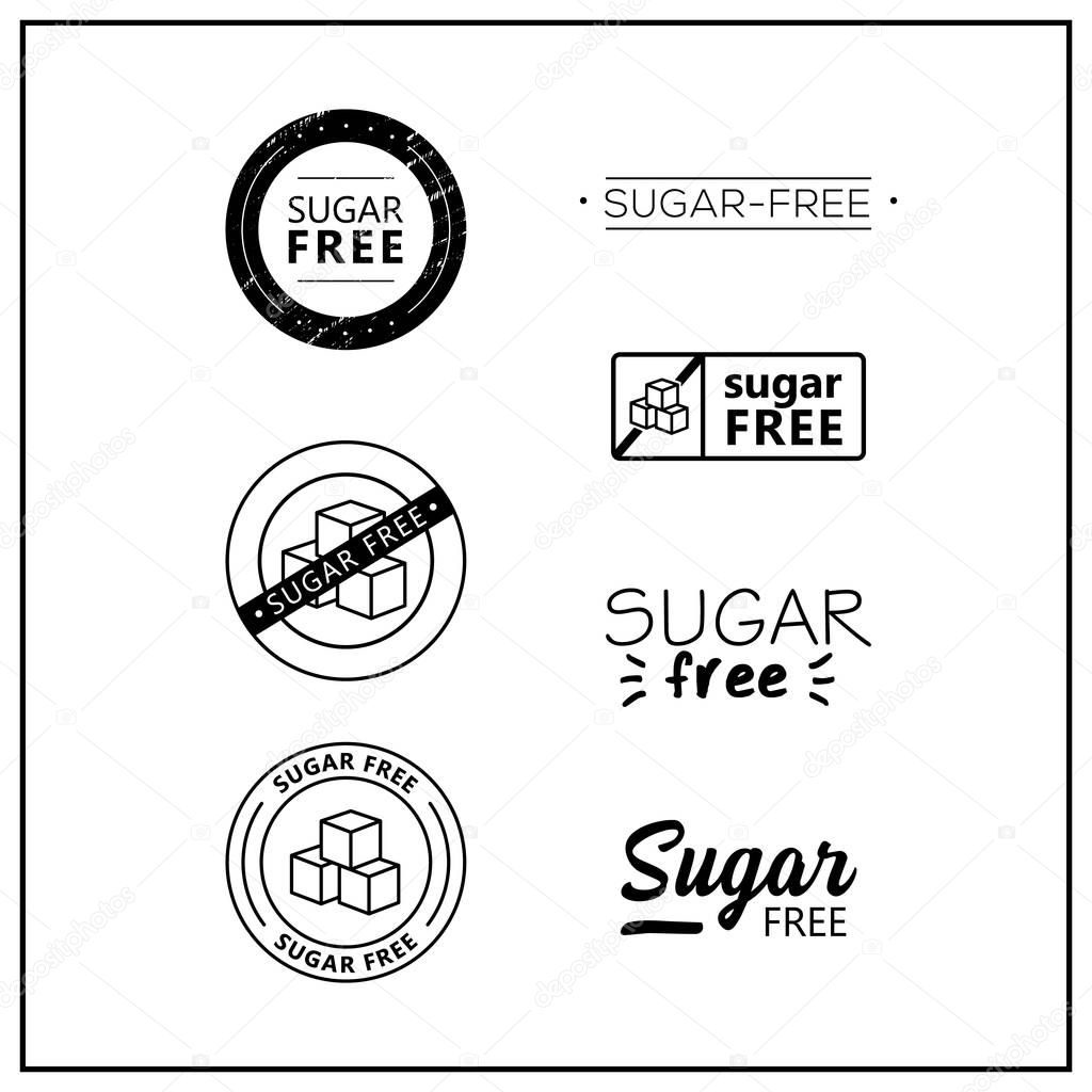 sugar-free vector logos