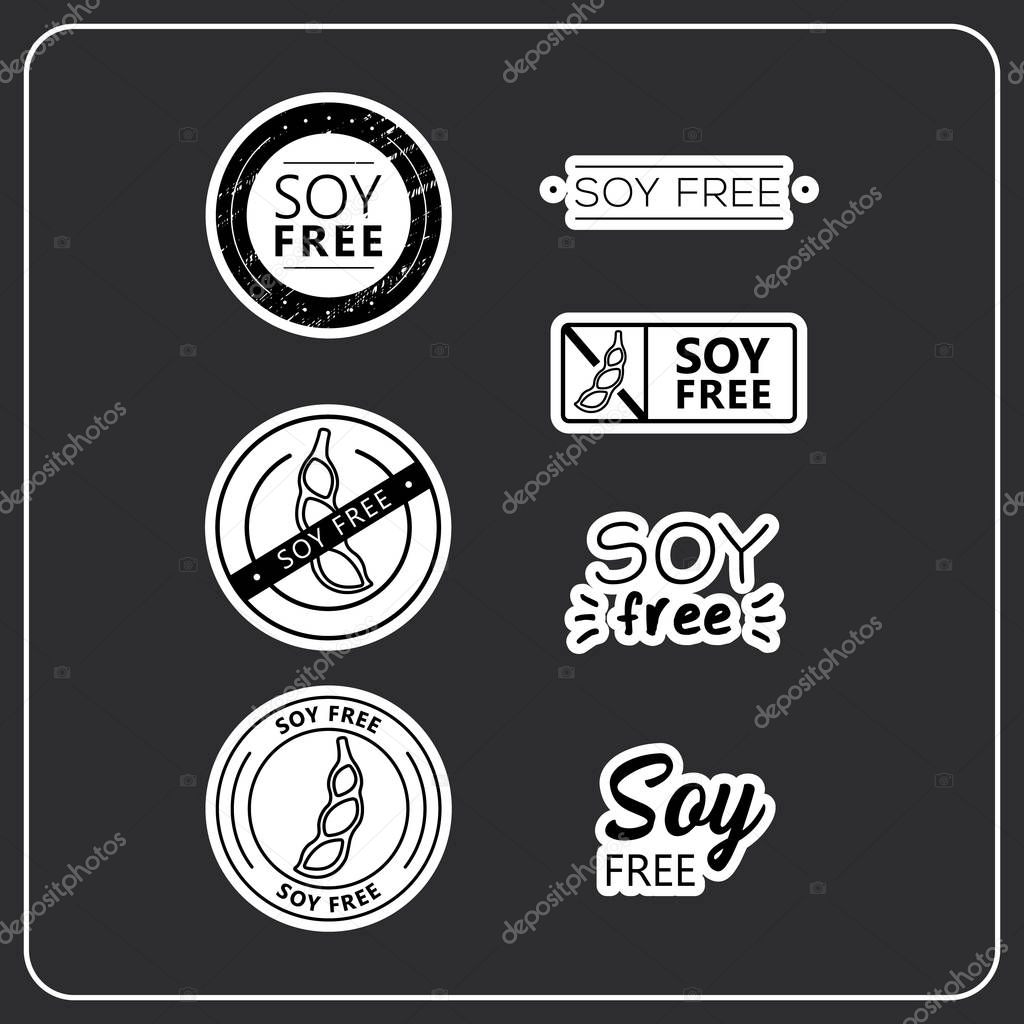 Soy free stickers 